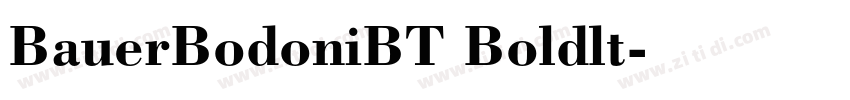 BauerBodoniBT Boldlt字体转换